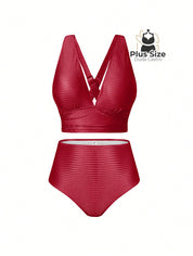 Conjunto De Biquini E Saída Praia Várias Cores Plus Size