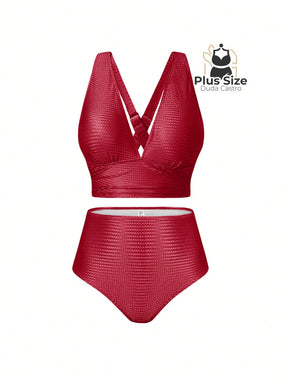 Conjunto De Biquini E Saída Praia Várias Cores Plus Size