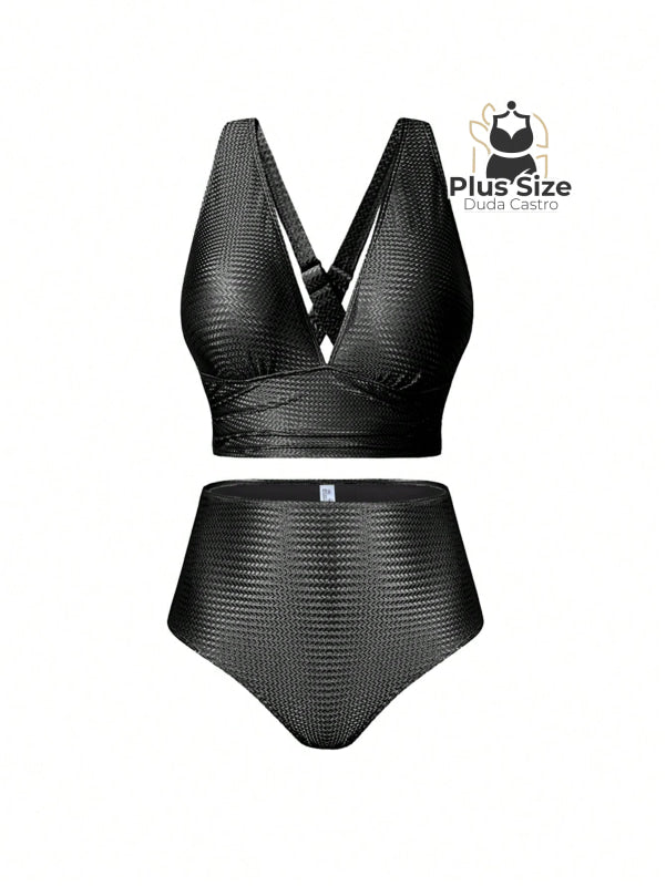 Conjunto De Biquini E Saída Praia Várias Cores Plus Size