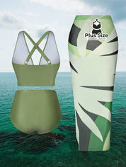 Conjunto De Biquini E Saída Praia Várias Cores Plus Size