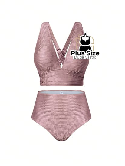 Conjunto De Biquini E Saída Praia Várias Cores Plus Size