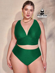 Conjunto De Biquini E Saída Praia Várias Cores Plus Size