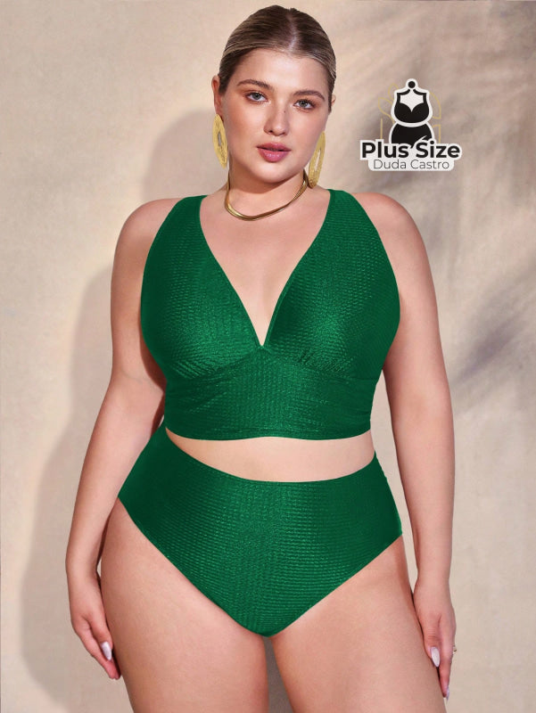 Conjunto De Biquini E Saída Praia Várias Cores Plus Size