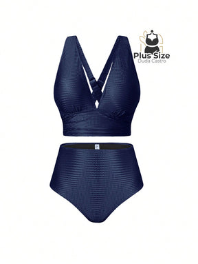 Conjunto De Biquini E Saída Praia Várias Cores Plus Size