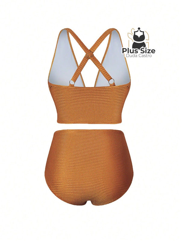 Conjunto De Biquini E Saída Praia Várias Cores Plus Size