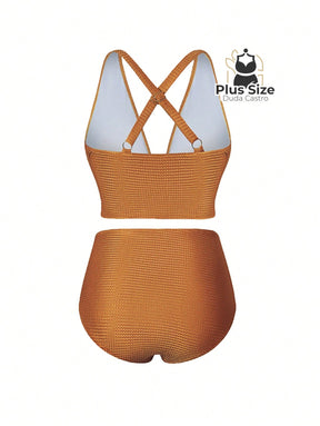 Conjunto De Biquini E Saída Praia Várias Cores Plus Size