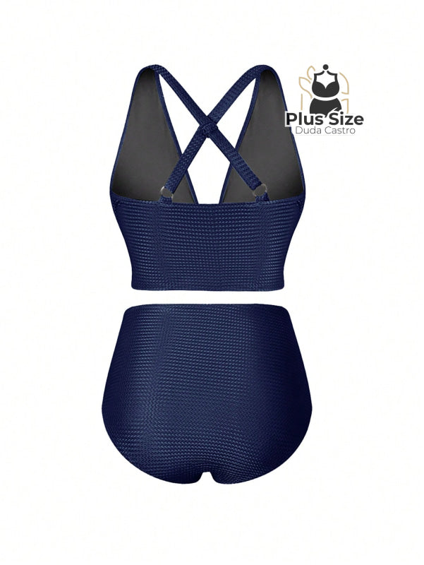 Conjunto De Biquini E Saída Praia Várias Cores Plus Size