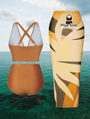 Conjunto De Biquini E Saída Praia Várias Cores Plus Size