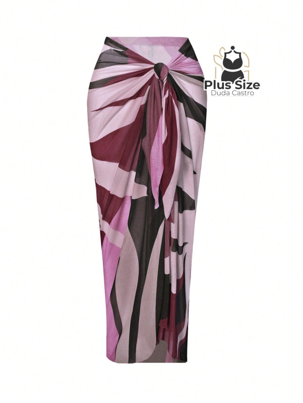 Conjunto De Biquini E Saída Praia Várias Cores Plus Size