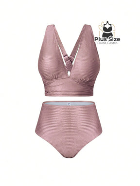 Conjunto De Biquini E Saída Praia Várias Cores Plus Size