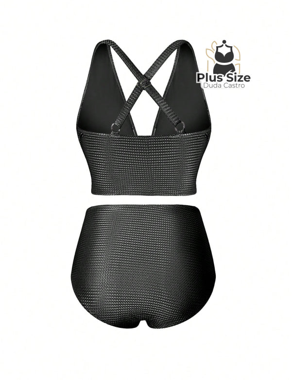 Conjunto De Biquini E Saída Praia Várias Cores Plus Size