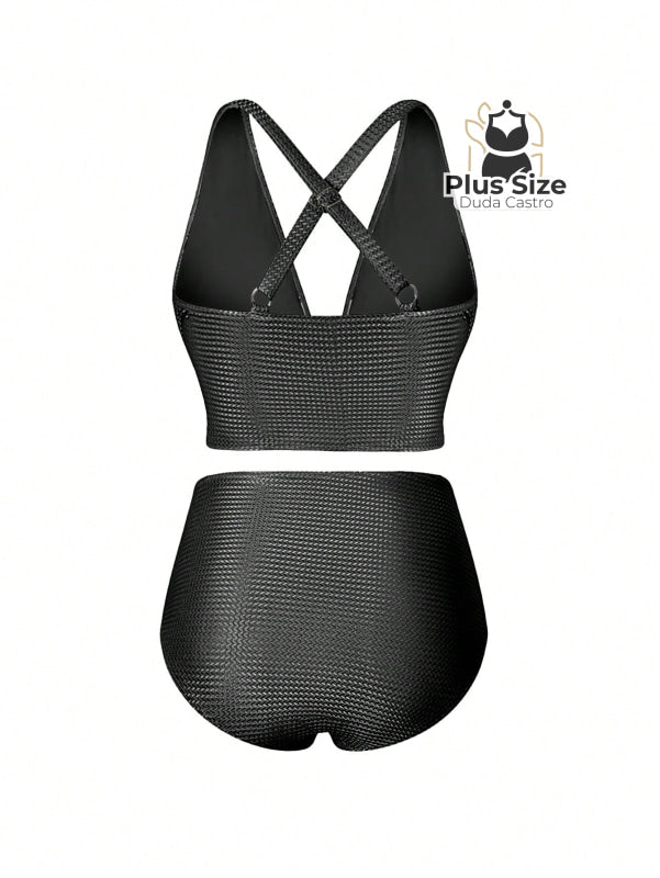 Conjunto De Biquini E Saída Praia Várias Cores Plus Size