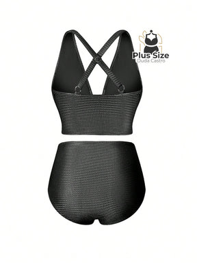 Conjunto De Biquini E Saída Praia Várias Cores Plus Size
