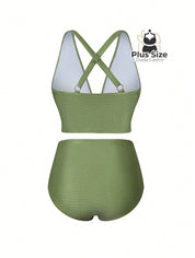 Conjunto De Biquini E Saída Praia Várias Cores Plus Size