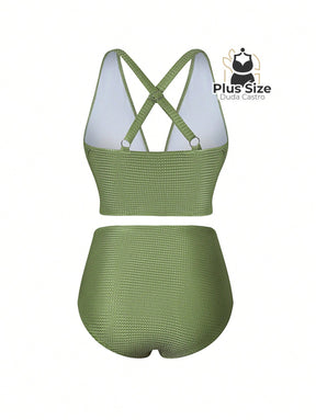 Conjunto De Biquini E Saída Praia Várias Cores Plus Size
