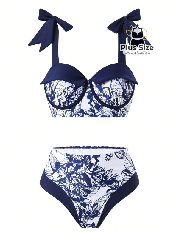 Conjunto De Biquini Meia Taça E Saída Praia