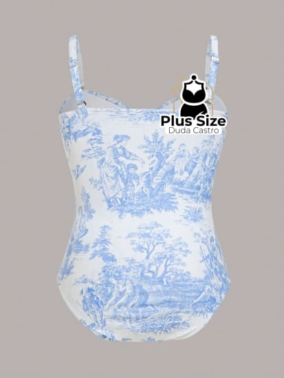 Conjunto De Maiô E Saída Praia Plus Size