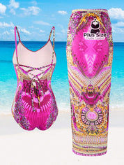 Conjunto Oasis Maiô E Pareô Plus Size