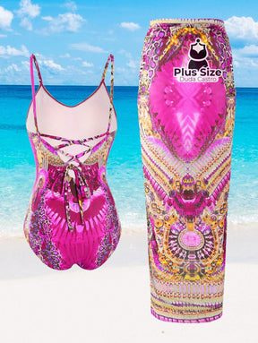 Conjunto Oasis Maiô E Pareô Plus Size