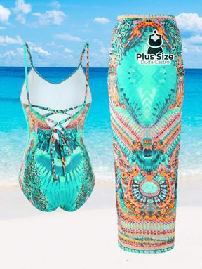 Conjunto Oasis Maiô E Pareô Plus Size