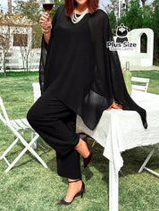 Conjunto Social Calça E Blusa Plus Size Várias Cores Conjunto