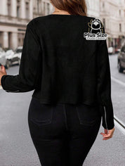 Jaqueta Preta de Camurça Plus Size, Jaqueta Preta de Camurça Plus Size,