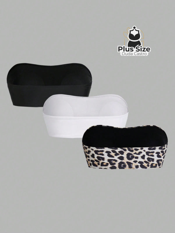 Kit com 3 top de Biquíni Tomara que Caia - Várias Cores - SÓ A PARTE SUPERIOR Kit com 3 top de Biquíni Tomara que Caia