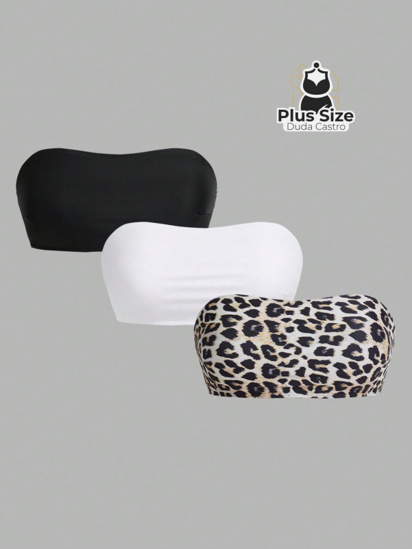Kit com 3 top de Biquíni Tomara que Caia - Várias Cores - SÓ A PARTE SUPERIOR Kit com 3 top de Biquíni Tomara que Caia