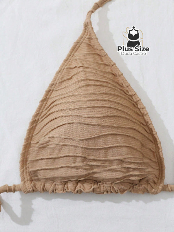 Kit de 2 Top de Biquíni Cortininha Plus Size - SÓ A PARTE SUPERIOR Kit de 2 Top de Biquíni Cortininha Plus Size - SÓ A