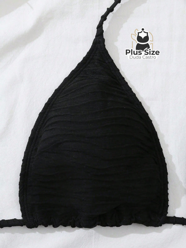 Kit de 2 Top de Biquíni Cortininha Plus Size - SÓ A PARTE SUPERIOR Kit de 2 Top de Biquíni Cortininha Plus Size - SÓ A
