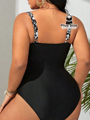 Maiô Com Detalhe Em Estampa Floral Plus Size