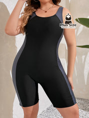 Maiô De Hidroginástica Forrado Plus Size Hidroginastica