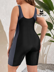 Maiô De Hidroginástica Forrado Plus Size Hidroginastica
