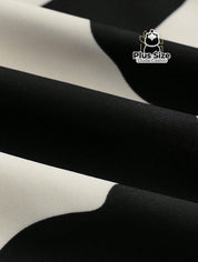 Maiô Manga Única Com Detalhes Franzida Plu Size