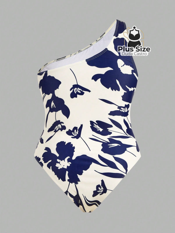 Maiô Manga Única Com Detalhes Franzida Plu Size G / Azul Marinho