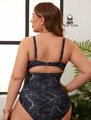 Maiô Plus Size Com Detalhe De Corrente
