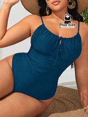 Maiô Plus Size Com Franzido No Busto Liso Várias Cores