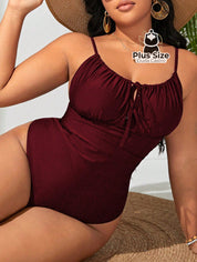 Maiô Plus Size Com Franzido No Busto Liso Várias Cores