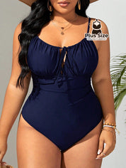 Maiô Plus Size Com Franzido No Busto Liso Várias Cores