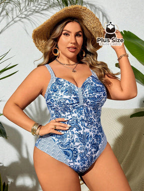 Maiô Plus Size Em Estilo Vintage