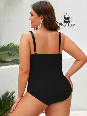 Maiô Push Up Franzido Modelador Várias Cores Plus Size
