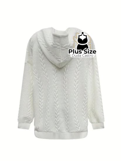 Moletom Plus Size Com Capuz Várias Cores Blusa