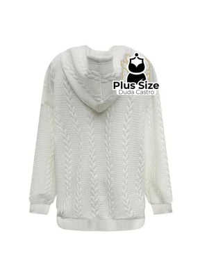 Moletom Plus Size Com Capuz Várias Cores Blusa