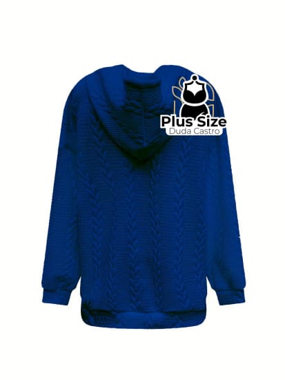 Moletom Plus Size Com Capuz Várias Cores Blusa