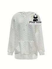 Moletom Plus Size Com Capuz Várias Cores Blusa