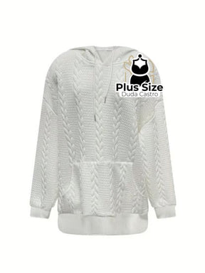Moletom Plus Size Com Capuz Várias Cores Blusa