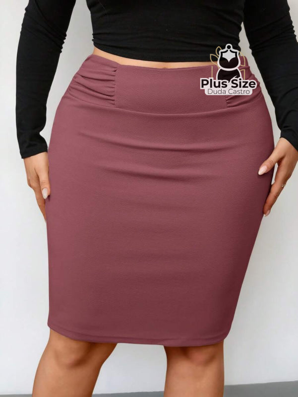 Saia Bodycon Elegante Plus Size Saia Bodycon Elegante Plus Size