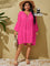 Saída De Praia Estilo Vestido Com Decote Trabalhado