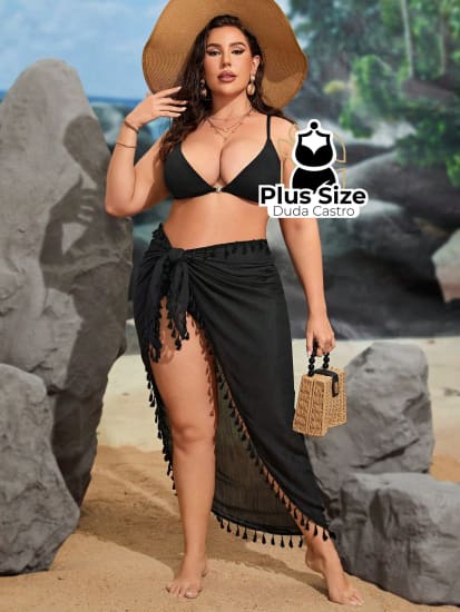 Saída De Praia Plus Size