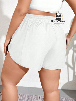 Short de Praia Piscina Hidroginástica com Cintura em Elástico e Cordão Short de Praia Piscina Hidroginástica com